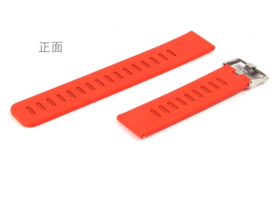 红色带扣硅胶表带